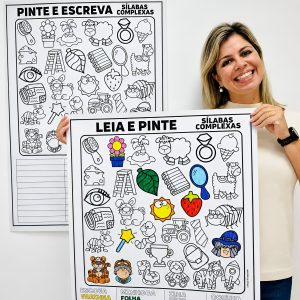 Pôster Interativo de Palavras para Alfabetização