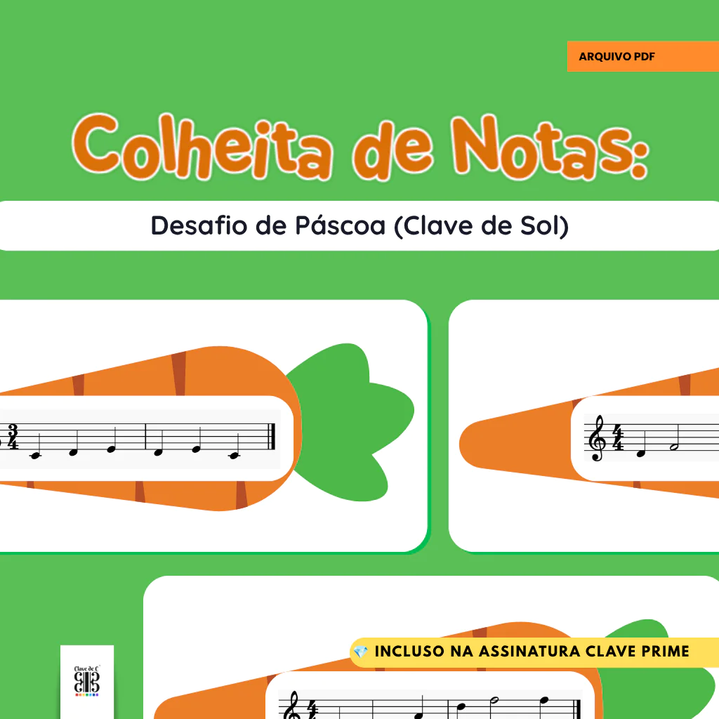 Colheita de Notas: Desafio de Páscoa (Clave de Sol) - Image 2