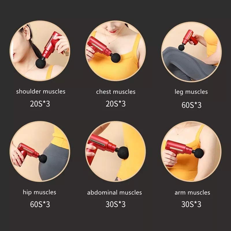 Pistola de massagem elétrica, massageador de tecidos profundos ANJGG - Image 6